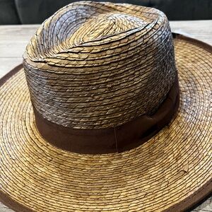 Forever 21 Tan and Brown Straw Fedora
